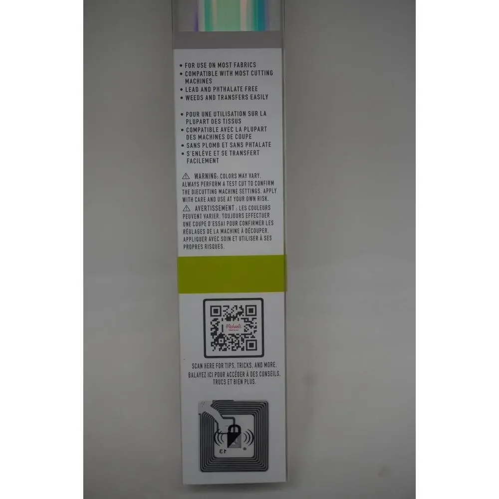 Make Market Heat Transfer Vinyl Phosphorescent Glow InThe Dark Holographic Green